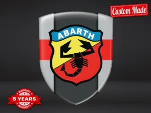 Fiat Abarth Pegatinas En Relieve Auto Máximo Duradero Estilo Pro